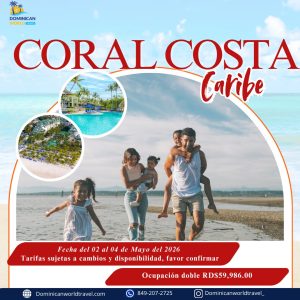 Coral Costa Caribe – 2 Noches y 3 Días para 2 Personas