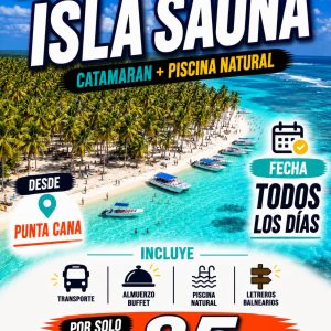 Excursión Isla Saona + Catamarán y Piscina Natural – Precio por Persona